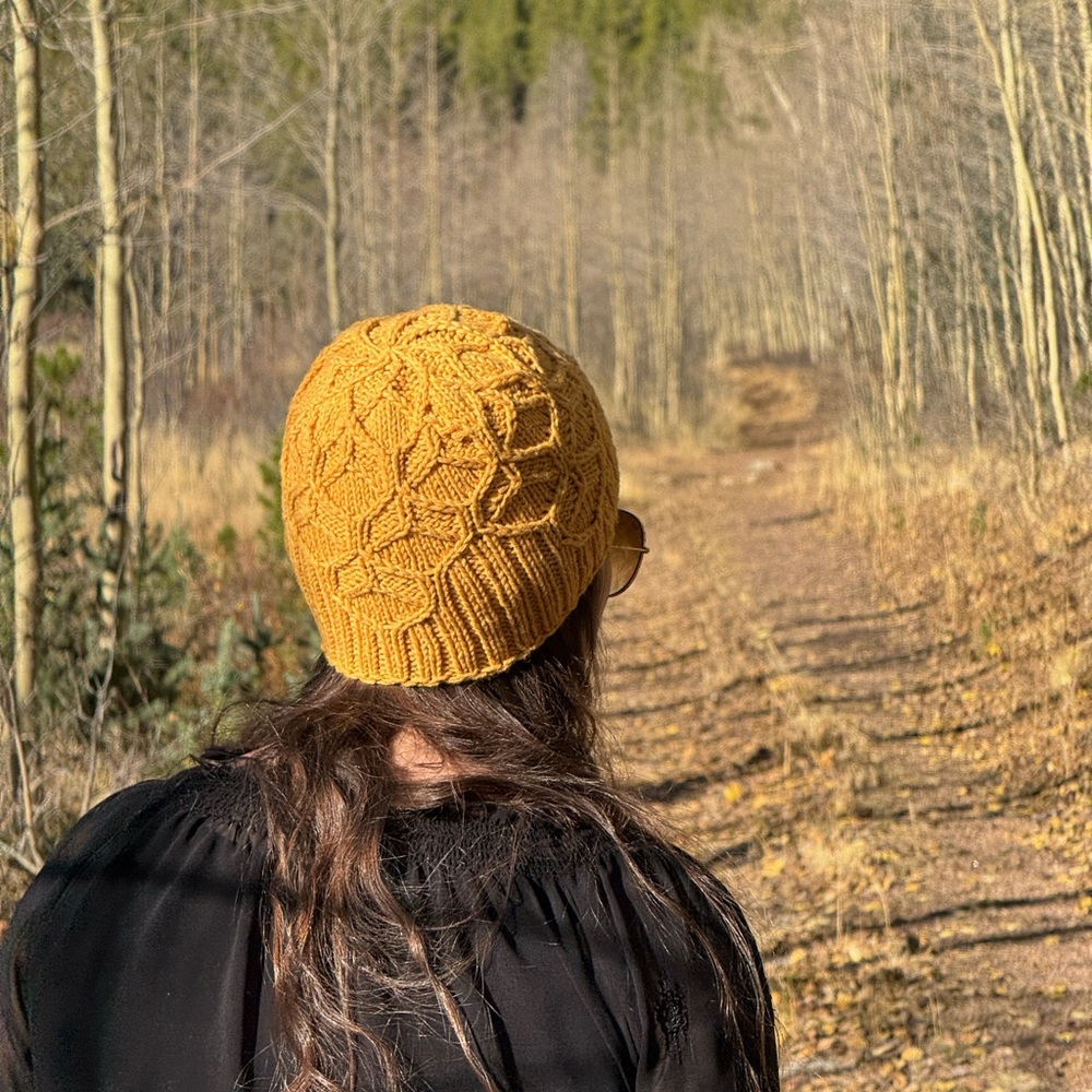 Handmade Yellow Honey Comb Hat